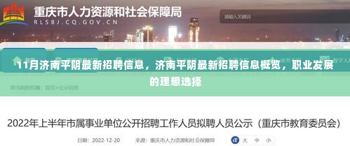 济南平阴最新招聘信息概览，职业发展的理想选择与指南