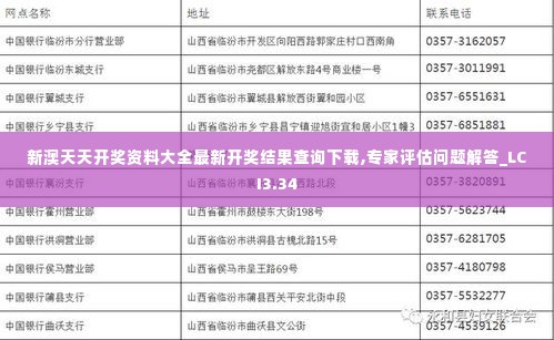 新澳天天开奖资料大全最新开奖结果查询下载,专家评估问题解答_LCI3.34