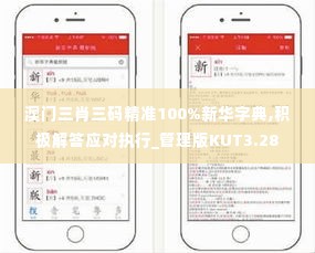 澳门三肖三码精准100%新华字典,积极解答应对执行_管理版KUT3.28
