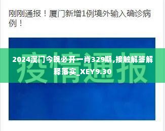 2024澳门今晚必开一肖329期,接触解答解释落实_XEY9.30