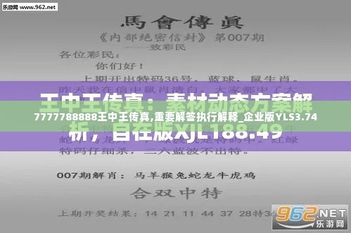 7777788888王中王传真,重要解答执行解释_企业版YLS3.74