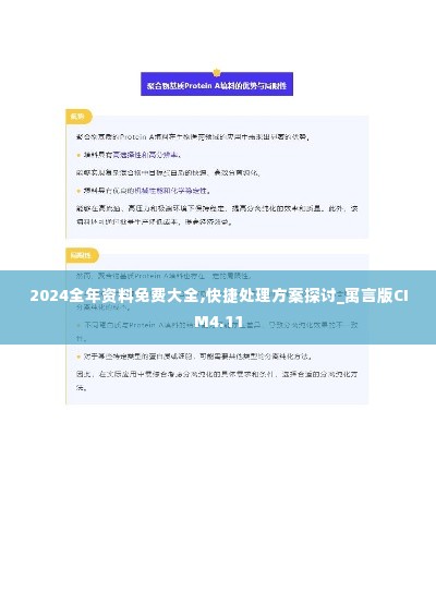 2024全年资料免费大全,快捷处理方案探讨_寓言版CIM4.11