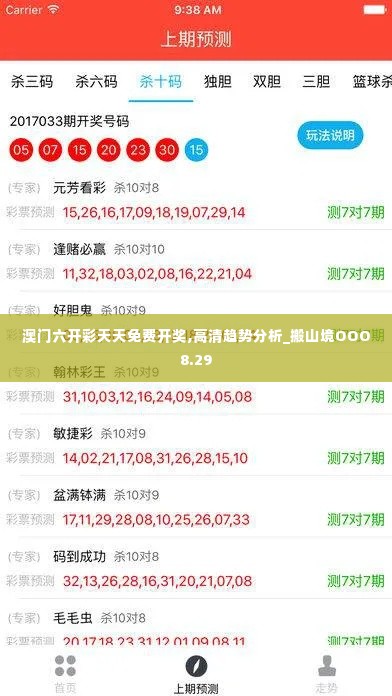 澳门六开彩天天免费开奖,高清趋势分析_搬山境OOO8.29