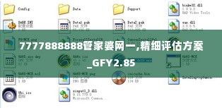 7777888888管家婆网一,精细评估方案_GFY2.85