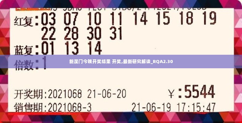 新澳门今晚开奖结果 开奖,最新研究解读_RQA2.30