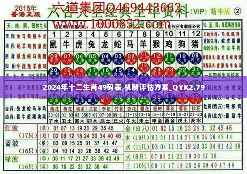 2024年十二生肖49码表,机制评估方案_QYK2.79