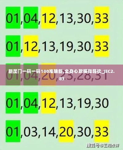 新澳门一码一码100准确新,全身心数据指导枕_JEC2.83