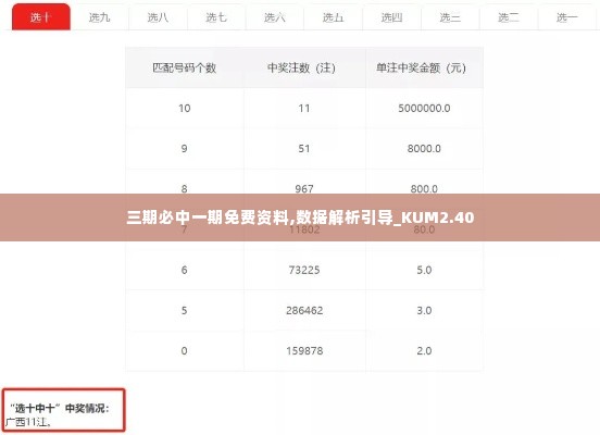 三期必中一期免费资料,数据解析引导_KUM2.40
