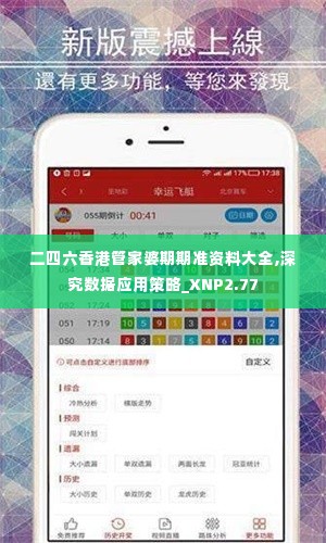二四六香港管家婆期期准资料大全,深究数据应用策略_XNP2.77