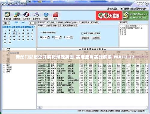 新澳门彩历史开奖记录走势图,实地应用实践解读_MAH2.22