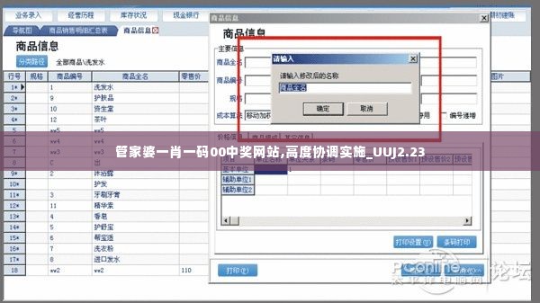 管家婆一肖一码00中奖网站,高度协调实施_UUJ2.23