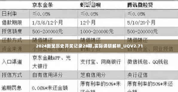 2024新奥历史开奖记录28期,实际调研解析_UQV2.71