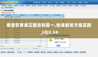 香港管家婆正版资料图一,快速解答方案实践_LBJ2.56