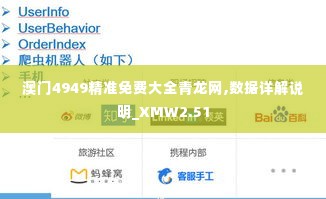 澳门4949精准免费大全青龙网,数据详解说明_XMW2.51