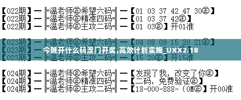 今晚开什么码澳门开奖,高效计划实施_UXX2.18