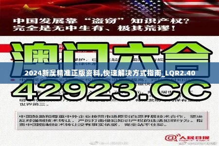 2024新澳精准正版资料,快速解决方式指南_LQR2.40