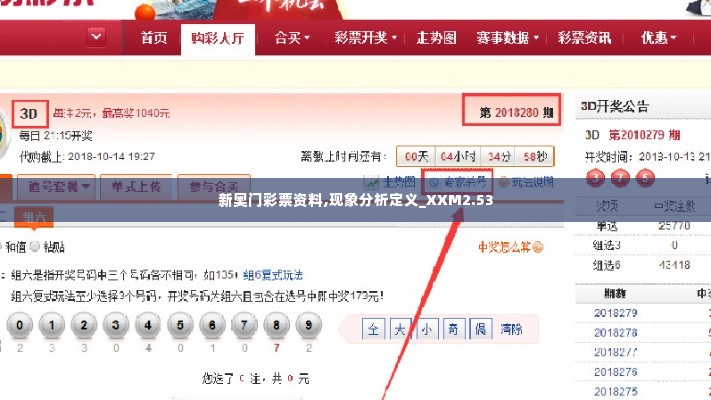新奥门彩票资料,现象分析定义_XXM2.53
