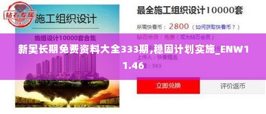 新奥长期免费资料大全333期,稳固计划实施_ENW11.46