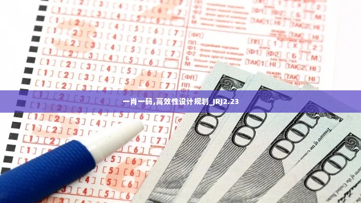 一肖一码,高效性设计规划_JRJ2.23