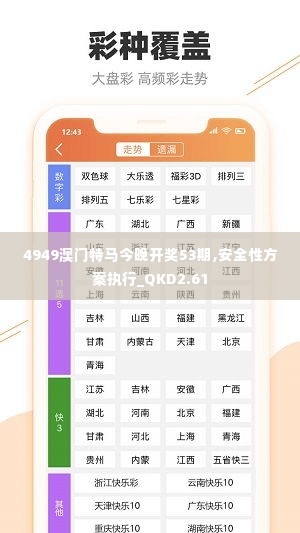 4949澳门特马今晚开奖53期,安全性方案执行_QKD2.61