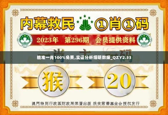 精准一肖100%免费,实证分析细明数据_QZY2.33