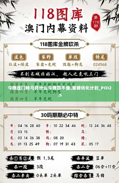 今晚澳门特马开什么今晚四不像,策略优化计划_POI2.5