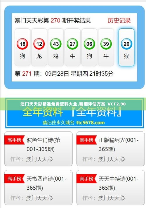 澳门天天彩精准免费资料大全,精细评估方案_VCT2.90