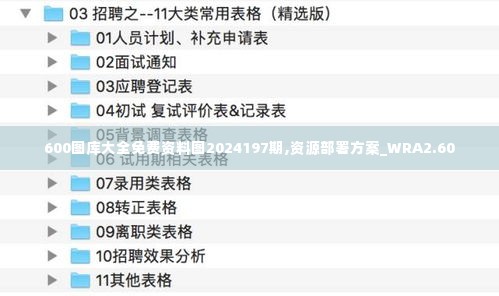 600图库大全免费资料图2024197期,资源部署方案_WRA2.60