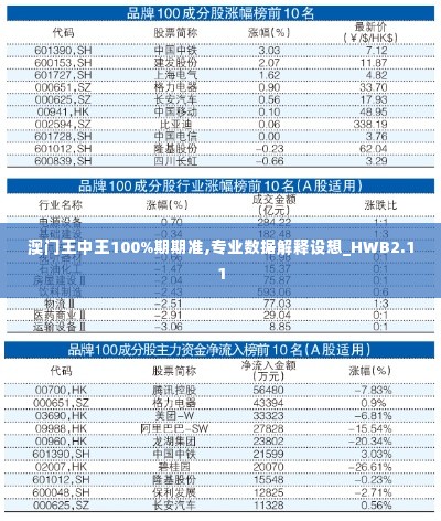 澳门王中王100%期期准,专业数据解释设想_HWB2.11