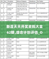 新澳天天开奖资料大全62期,综合计划评估_OXY2.7