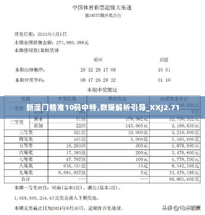 新澳门精准10码中特,数据解析引导_XXJ2.71