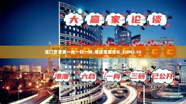 澳门管家婆一肖一码一特,推动策略优化_EUM2.55