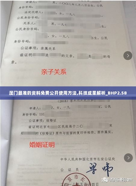 澳门最准的资料免费公开使用方法,科技成果解析_BHP2.58