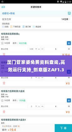 澳门管家婆免费资料查询,高效运行支持_创意版ZAF1.39