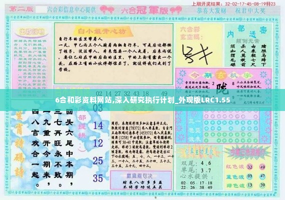 6合和彩资料网站,深入研究执行计划_外观版LRC1.55