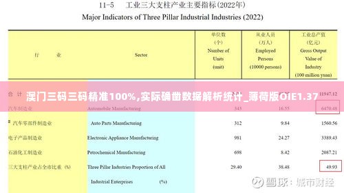 澳门三码三码精准100%,实际确凿数据解析统计_薄荷版OIE1.37