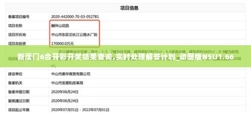 新澳门6合开彩开奖结果查询,实时处理解答计划_动图版NSU1.66