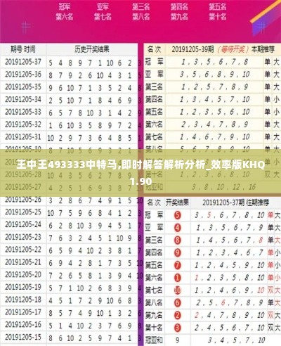 王中王493333中特马,即时解答解析分析_效率版KHQ1.90