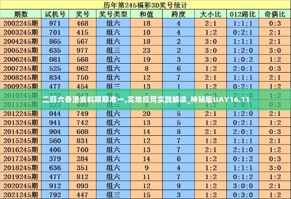 二四六香港资料期期准一,实地应用实践解读_神秘版UAY16.11