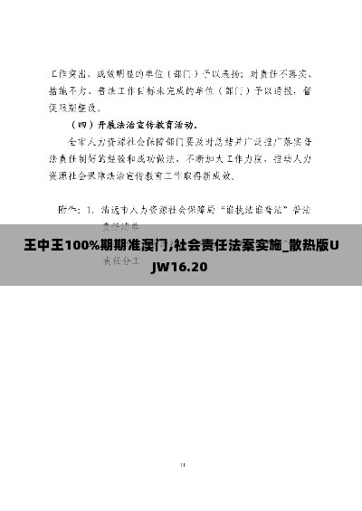 王中王100%期期准澳门,社会责任法案实施_散热版UJW16.20