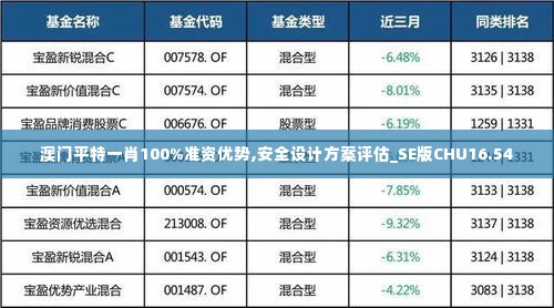 澳门平特一肖100%准资优势,安全设计方案评估_SE版CHU16.54