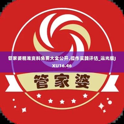 管家婆精准资料免费大全公开,操作实践评估_远光版JXU16.46