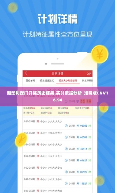 新澳利澳门开奖历史结果,实时数据分析_知晓版CNV16.94