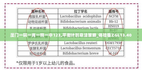 澳门一码一肖一特一中123,平衡计划息法策略_体验版ZGL13.40