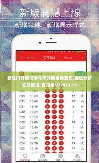 新澳门开奖记录今天开奖结果查询,实证分析细明数据_百搭版VZM13.91