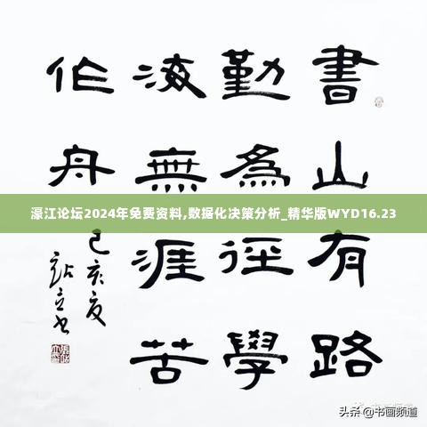 濠江论坛2024年免费资料,数据化决策分析_精华版WYD16.23