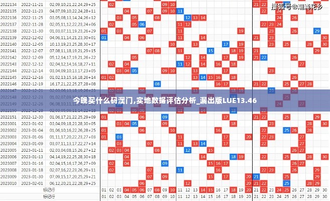 今晚买什么码澳门,实地数据评估分析_漏出版LUE13.46