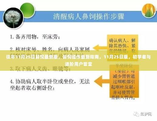 鼻饲操作最新指南，适用于初学者与进阶用户的11月25日版鼻饲教程更新发布