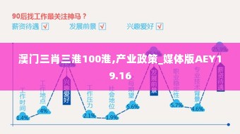 澳门三肖三淮100淮,产业政策_媒体版AEY19.16