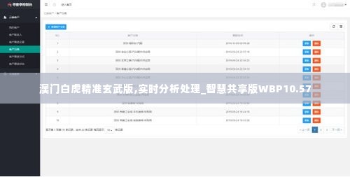 澳门白虎精准玄武版,实时分析处理_智慧共享版WBP10.57